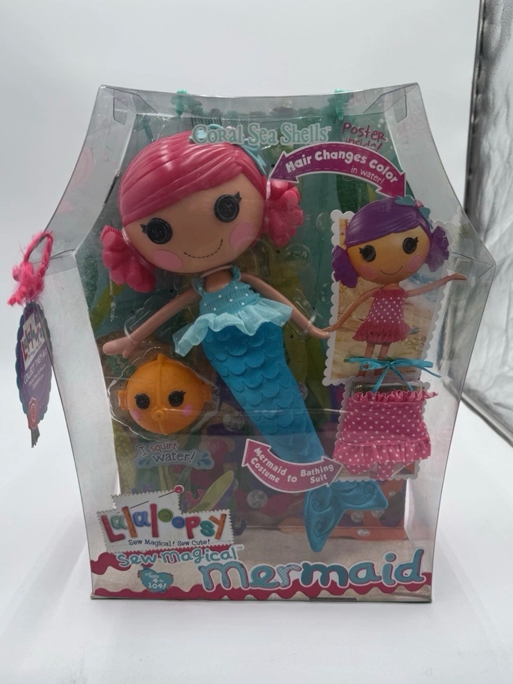 Lalaloopsy Sew Magical Mermaid Doll Coral Sea Shells 2011 NEW